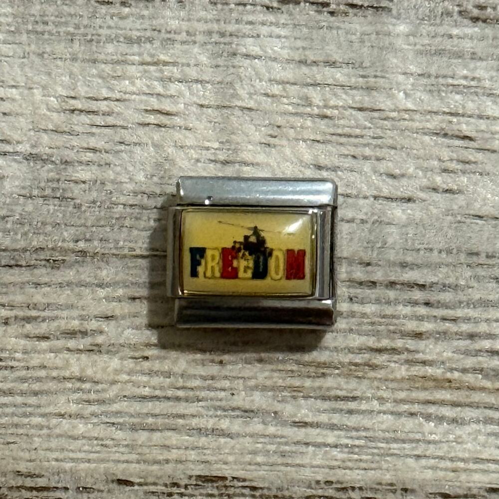 Freedom Italian Charm Bracelet Link